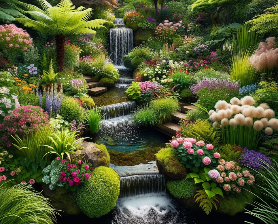 photo of a water garden