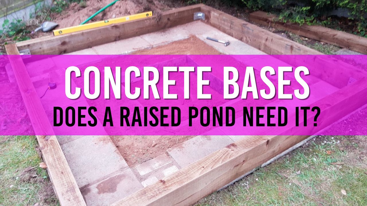 Article photo for Do I need a concrete base for a raised pond?